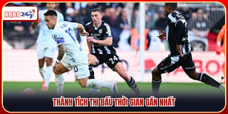 Kết quả thi đấu trong thời gian gần nhất